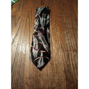 Pierre Cardin Red Black Silver Gold 100 Silk Mens Tie Necktie Office Formal